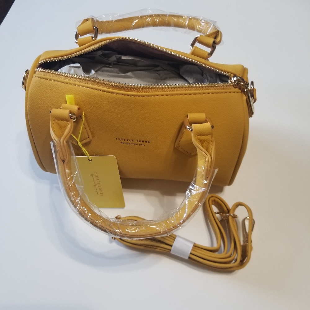 PIERRE LOUES TRENDY PU LEATHER CROSS BODY BAG - Picture 7 of 8